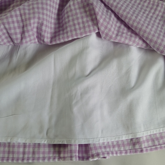 J. Marie Tiered A-line Gingham Dress With Embroidery - Picture 10 of 12